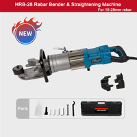 16-28mm Portatif Demir Bükme ve Doğrultma Makinası 1250W HRB-28
